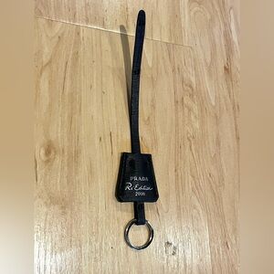 Prada Re-Edition 2000 Leather Keychain with Ring
